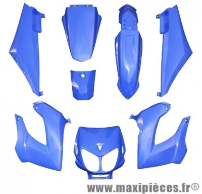Kit carrosserie carénage bleu pour 50 a boite derbi senda drd x-treme x-race 1994 à 2010 (8 pièces)
