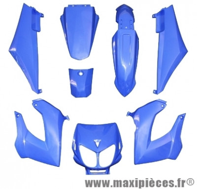 Kit carrosserie carénage bleu pour 50 a boite derbi senda drd x-treme x-race 1994 à 2010 (8 pièces) * Prix spécial !