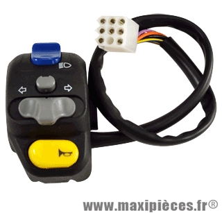 Commutateur/commodo gauche adaptable peugeot speedfight trekker vivacity xp6 xr6 rieju rs1/2