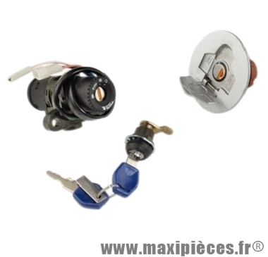 Contacteur a clé neiman de 50 a boite pour rs2 matrix naked nk7 xr7 xr6 (avec serrure de selle+bouchon réservoir)