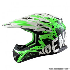 Casque cross enfant marque NoEnd Cracked taille YS couleur vert