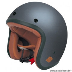 Casque jet adulte marque NoEnd Tribute Archive taille XS (T53-54) couleur titanium grey