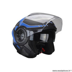 Casque jet adulte marque Trendy 20 T-405 Kamak taille XS (T53-54) couleur gris bleu mat