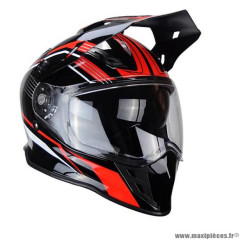 Casque cross adulte marque Trendy 20 T-803 MX Escape taille L (T59-60) couleur noir rouge