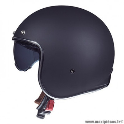 Casque jet adulte marque MT Helmets Le Mans 2 SV taille XS (T53-54) couleur uni noir mat