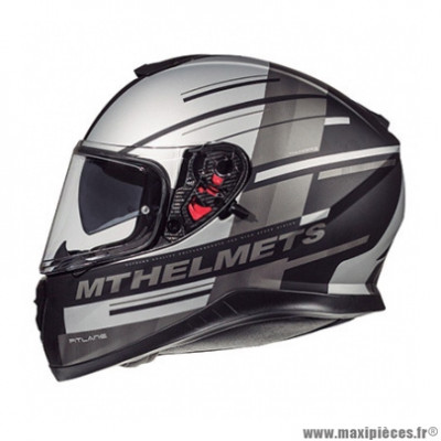 Casque intégral adulte marque MT Helmets Thunder 3 SV Pitlane taille XS (T53-54) couleur gris mat