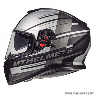 Casque intégral adulte marque MT Helmets Thunder 3 SV Pitlane taille S (T55-56) couleur gris mat
