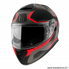 Casque intégral adulte marque MT Helmets Thunder 3 SV Turbine taille L (T59-60) couleur rouge mat