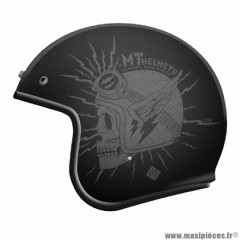 Casque jet adulte marque MT Helmets Le Mans 2 SV Diler taille XS (T53-54) couleur gris mat