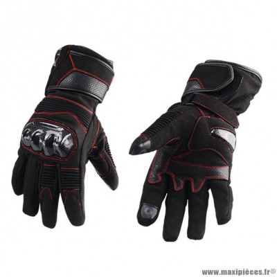 Gants hiver marque Trendy GT520 Ripon taille S / T8 couleur noir rouge