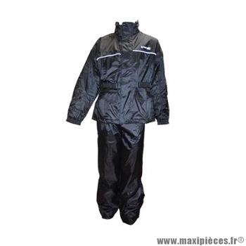 Combinaison de pluie marque Trendy taille XXL couleur noir - Ensemble 2 pièces veste + pantalon