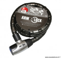 Antivol articulé marque Armlock avec 2 clés 1,50m - Diamètre 25mm