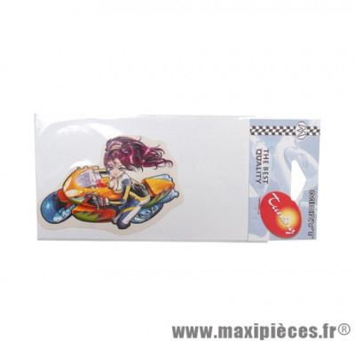 Autocollant marque Meryt Girl sur sportive taille 11,4x7,9cm