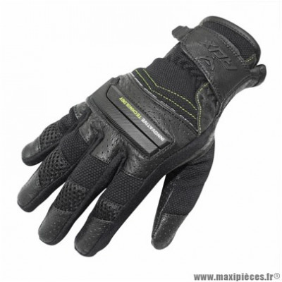 Gants printemps/été marque ADX Ventura taille XXL / T12 couleur noir jaune fluo