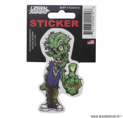 Autocollant marque Lethal Threat Zombie Finger taille 7x11cm - RC00010