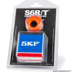 Kit roulement avec joints spy, cage acier, marque Stage 6 C4 pour MBK Nitro / Booster