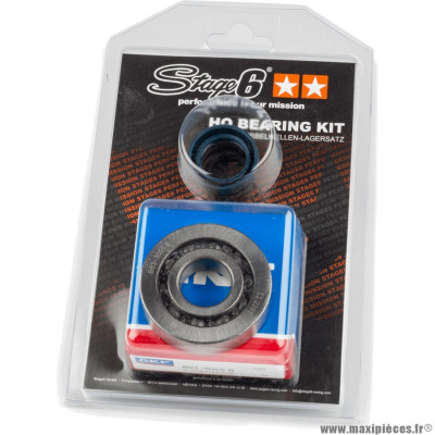 Kit roulement avec joints spy, cage acier, marque Stage 6 C4 pour Peugeot Speedfight / Trekker