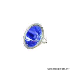 LAMPE HALOGEN DICHROIQUE DIAMETRE 50mm 12V 25W COULEUR BLEUE * Déstockage !