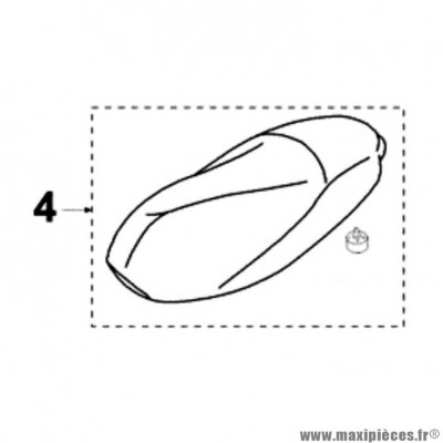Selle origine (738879N) pour scooter peugeot Trekker 50/100cc * Déstockage !