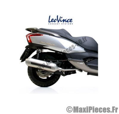 Pot d'echappement Leovince 4 Road pour Maxi scooter 125 : Kymco Dink Street Downtown .