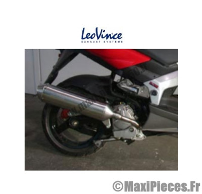 Pot d'echappement Leovince 4 Road pour Maxi scooter 125 : Peugeot Jet Force .