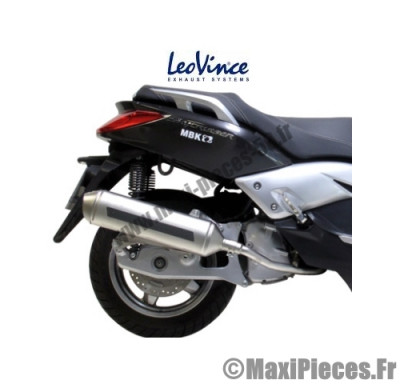 Pot d'echappement Leovince 4 Road pour Maxi scooter 125 : MBK Cityliner Skycruiser Yamaha X-City X-Max ...