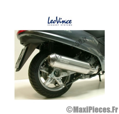 Pot d'echappement Leovince 4 Road pour Maxi scooter 400 : Piaggio Beverly X8 .
