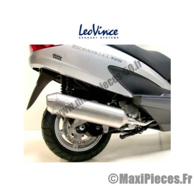 Pot d'echappement Leovince 4 Road pour Maxi scooter : Suzuki Burgman ...