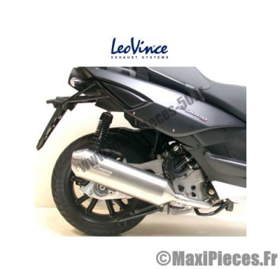 Pot d'echappement Leovince 4 Road pour Maxi scooter : Gilera Fuoco Piaggio MP3 ...