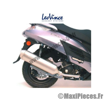 Pot d'echappement Leovince 4 Road pour Maxi scooter 125/150 : Kymco Dink .