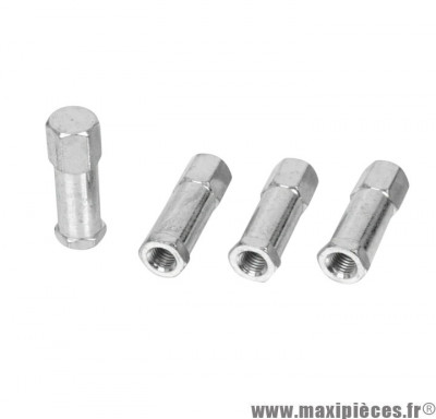 ÉCROU DE CULASSE CYCLO MALOSSI ADAPT. PEUGEOT 103 / MBK 51 (M7X100) (X4)