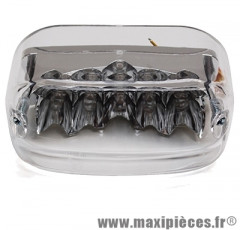 Feu arrière de 50 a boite lexus blanc a leds pour derbi senda extreme (15 leds rouge) * Sélection !