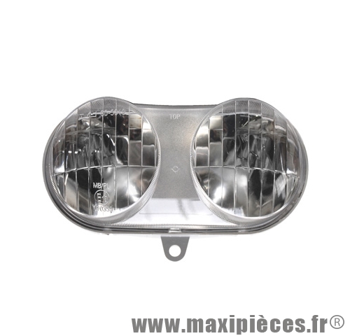 phare optique de scooter adaptable origine pour booster ng  (equipe lampe 12v 35/35w)