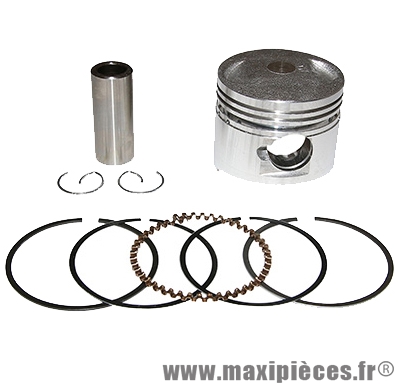 Piston de scooter adaptable origine pour de scooter chinois 50cc 4t (moteur gy6 qmb139) (diamètre 39,00 axe de piston 13mm)