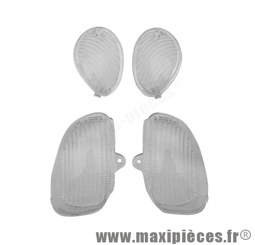 Cabochon clignotant blanc ovetto.