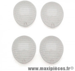 Cabochon de clignotant blanc av et ar pour peugeot ludix tkr furious xp6 xr6