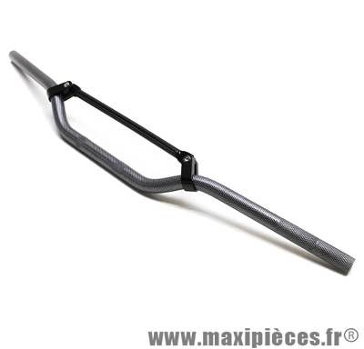 Guidon de 50 a boite cross alu carbone l810mm h50mm avec barre de renfort noir