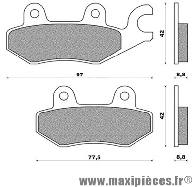 Plaquettes de freins pour kymco agility 50 spacer 125 grand dink 125 aprilia sportcity one gilera nexus runner piaggio beverly carnaby fly mp3 vespa x7/8/9/evo zip ... *Déstockage !