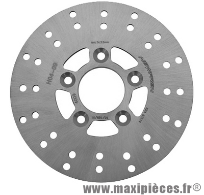 Disque de frein avant scooter zenith/f10 (ext 155mm, int 39mm, 5 trous) * Déstockage !
