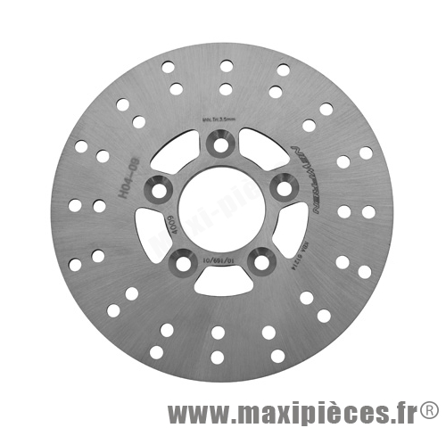 disque de frein de scooter newfren avant pour zenith/f10 (ext 155mm, int 39mm, 5 trous)