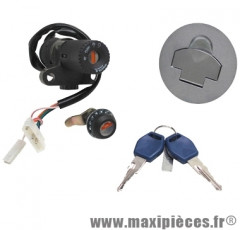Contacteur a clé/serrure/bouchon de réservoir/neiman pour 50 à boite peugeot xr6 rieju rs2 nkr motor hispania rx