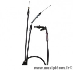 Transmission de gaz / cable d'accelerateur de 50 a boite pour derbi gpr (avant 2003)