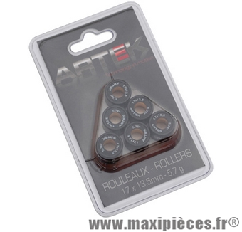 Galet pour variateur de scooter artek 17x13,5 5,7g (jeu de 6) -pour variateur artek k2-