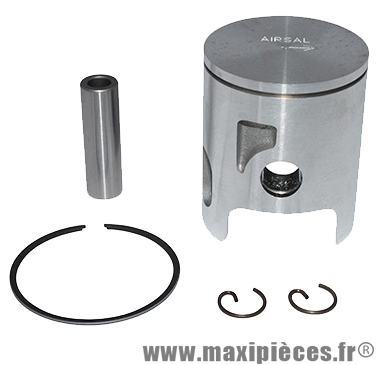 Piston + segment + axe et clips pour cylindre airsal pour mbk nitro mach g yamaha aerox jog aprilia rally sr area ... (50cc 2t liquide)