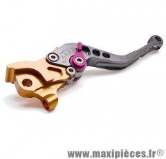 Levier de frein de scooter pour nitro/aerox hi-tech droit or/gris