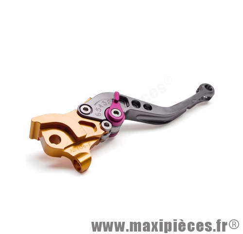 levier de frein de scooter pour nitro/aerox hi-tech droit or/gris