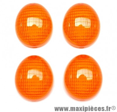 Cabochon de clignotant orange avant et arrière pour peugeot ludix