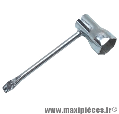 Clé a bougie tournevis 21mm pour moto/50 à boite/scooter/maxi scooter/mobylette ...