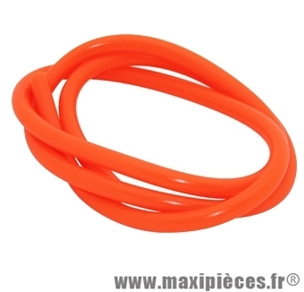 Durite d'essence 5mm orange fluo diamètre extensible (intérieur 5mm par 8mm extérieur/vendu par 1 mètres)