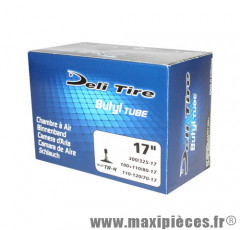 Chambre à air 17 pouces Deli Tire 300/325x17 - 100+110/80x17 - 110+130/80x17 valve TR-4